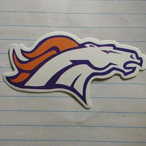 DENVER BRONCOS  waterproof sticker..nwt..we bundle..enjoy - Picture 2 of 2